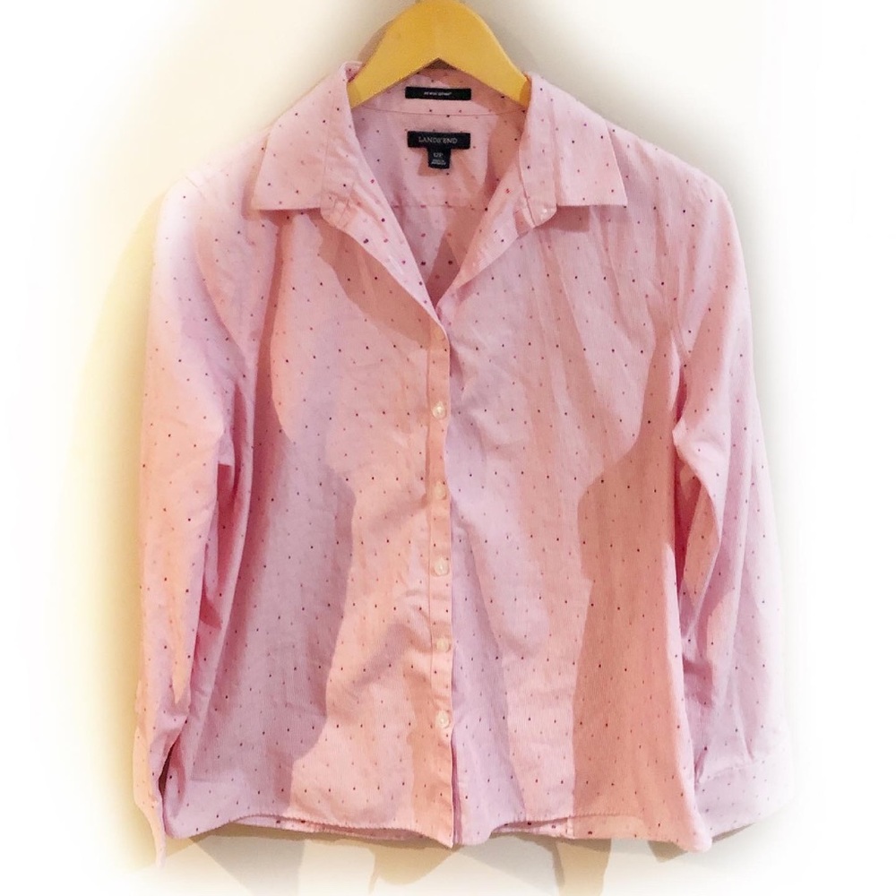 LANDS’ END cotton printed shirt size 12P